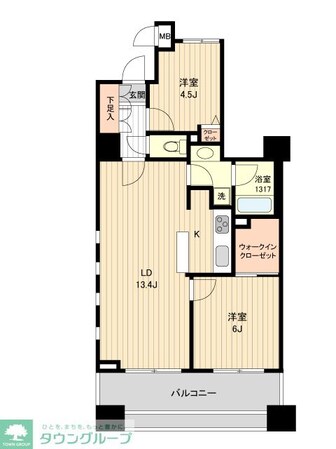 HF銀座レジデンスEASTの物件間取画像